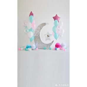 Colorful Balloon Pentagram Moon Baby Dream Backdrop photography Background 