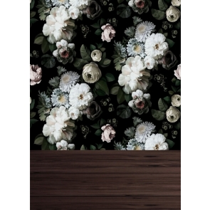 Dutch Masters Flowers Wall Photo Studio Backdrops Wood Floor Backdrops
