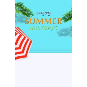 Enjoy Summer Holtdays Backdrop Studio Photography Background Prop