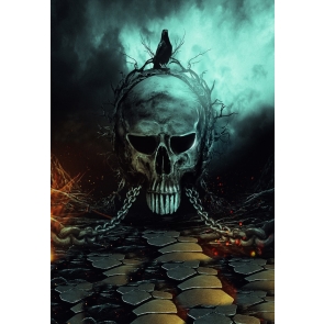 Scare Venom Skull Halloween Party Backdrop Studio Photography Background