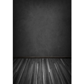 Wood Floor Black Wall Textured Backdrop Studio Portrait Photography Background Prop