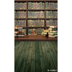 Rustic Bookshelf Background Photography Backdrop Decoration Prop