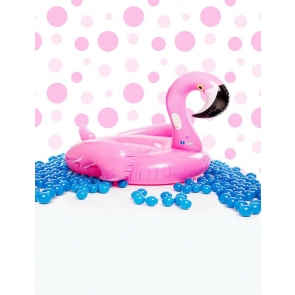 Flamingo Swimming Ring Theme Baby Shower Backdrop Studio Portrait Photography Background Prop