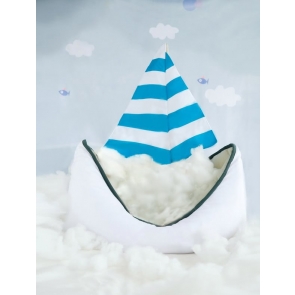 Sailboat Theme Newborn Baby Shower Party Backdrop Photography Background Prop