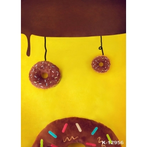 Sweet Donut Theme Newborn Baby Shower Backdrop Studio Portrait Photography Background Prop