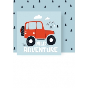 Cartoon Wild Adventure Kid Baby Shower Happy Birthday Backdrop Prop