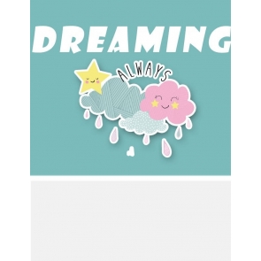 Dreaming Always Baby Shower Backdrop Studio Portrait Photography Background Prop