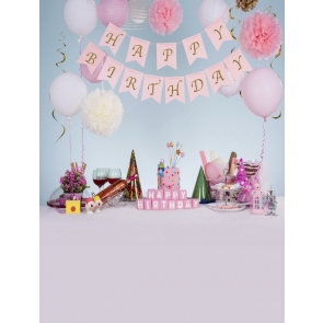  Kid Baby Happy Birthday Party Backdrop With Balloons Custom Background Prop