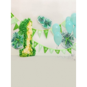 Baby One Year Old 1st Happy Birthday Party Banner Backdrop Photography Background Prop