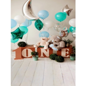 Baby Boy First 1 Year Old  Happy 1st Birthday Backdrop Decoration Prop Photography Background