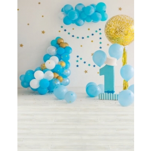 Baby First 1 Year Old Happy 1st Birthday Balloon Backdrop Decoration Prop Photography Background