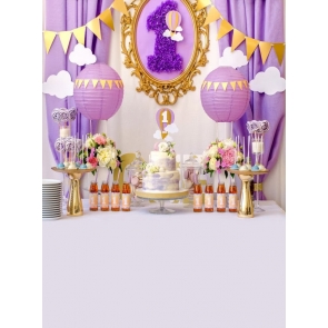 Baby First 1 Year Old Happy 1st Birthday Party Backdrop Decoration Prop