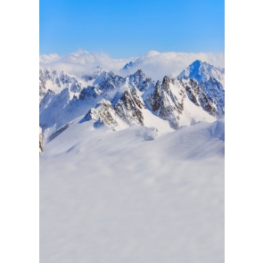 Snowy Mountain Backdrop Photography Background