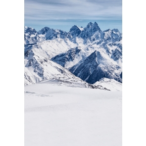 Snow Covered Mountain Backdrop Photography Background