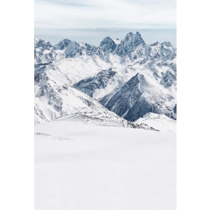Personalized Snowy Mountain Backdrop For Stage Photography Background