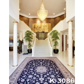 Carpet Staircase Luxury Living Room Wedding Background Light Backdrops For Photography