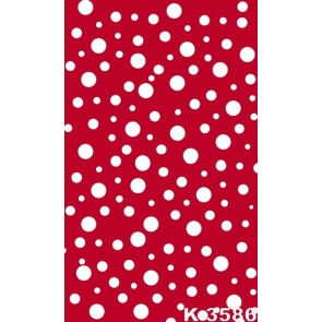 Simple White Polka Dots Red Personalized Backdrop Vinyl Photography Backdrops