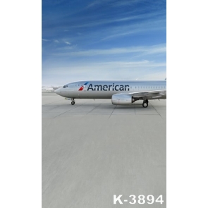 Scenic Backdrops American Airplane Vinyl Photography Backdrops