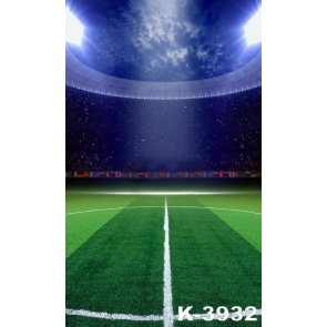 Personalized Green Grassland Football Field Large Photography Backdrops