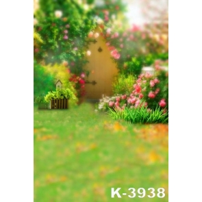 Hazy Lovely Garden Children Photo Background Vinyl Backdrops