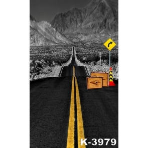 Road to Distance Scenic Backdrops Vinyl Photography Background