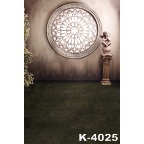 Western Style Indoor Delicate Window Vinyl Wedding Photo Backdrops