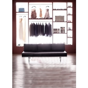 Indoor Wardrobe Black Sofa Wedding Vinyl Photo Backdrops