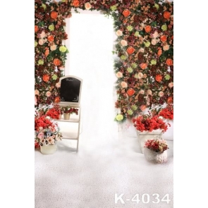 Colorful Flowers Wedding Vinyl Photography Backdrops