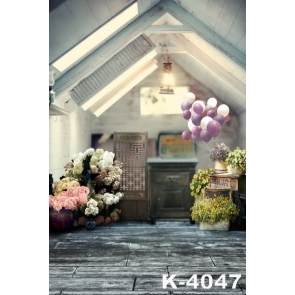 Cozy Beautiful Indoor Flowers Wedding Vinyl Photography Backdrops