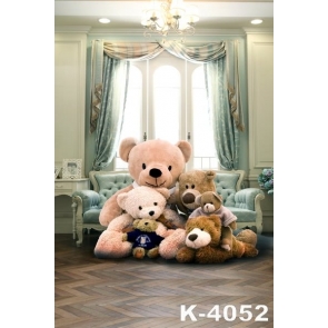 Various Styles Toy Bear Photography Backdrop Kid's Party Backdrop