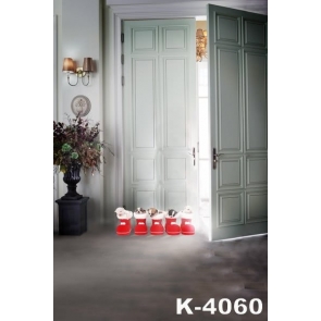 Indoor Living Room Door Cute Small Dogs Wedding Vinyl Photo Backdrops