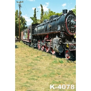 Scenic Backdrops Retro Train Vinyl Photography Backdrops