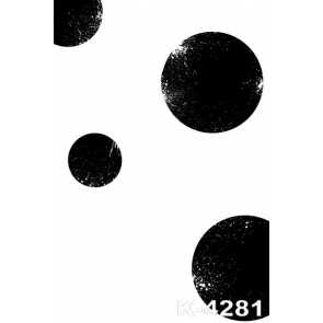 Simple Black Dots White Studio Background Personalized Backdrop