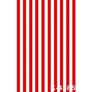 Simple Red White Stripes Personalized Backdrop Vinyl Photography Backdrops