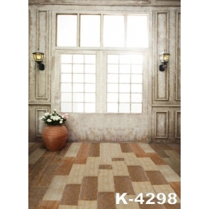 Multicolor Wood Floor Indoor Vinyl Photography Wall Backdrops