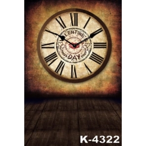 Valentine's Day Clock Wall Wedding Vinyl Photographic Backdrops