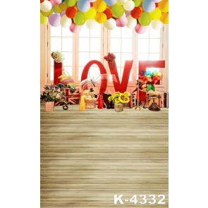 Love Word Balloons Window Custom Background Baby Photography Props