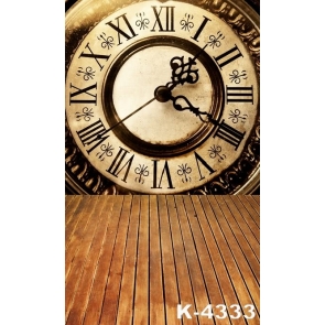 Wood Floor Clock Wood Photography Backdrop