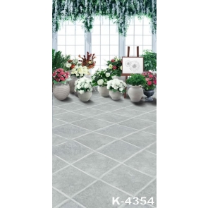 Indoor Flower House Three-dimensional Vinyl Camera Backdrops