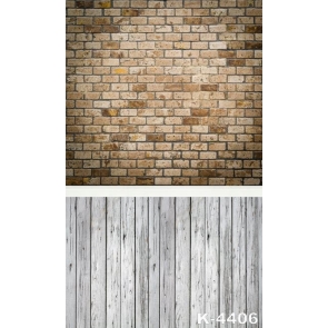 Bricks Splicing Wooden Floor Stitching Vinyl Photography Studio Backdrops