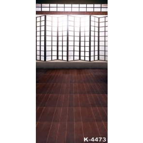 Postmodernism Wood  Floor Sliding Window Photo Drop Background