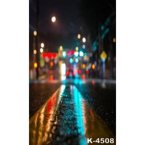 Scenic Backdrops Wet Street Studio Background Vinyl Photography Backdrops