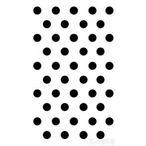 Neatly Arranged Black Polka Dots White Vinyl Personalized Backdrops