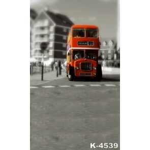 Retro Bus Studio Background Vinyl Photography Portable Backdrops