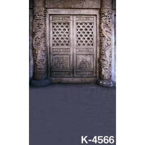 Middle Ages Vintage Stone Door Doorway Backdrop Video Background Decoration Prop