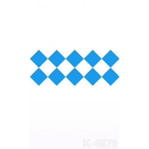 Simple Pattern Blue Rhombus White Vinyl Photography Backdrops