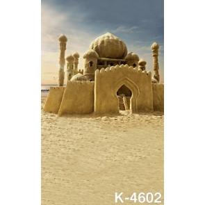 Sand Castle Kingdom Baby Photography Props Custom Stage Backdrop