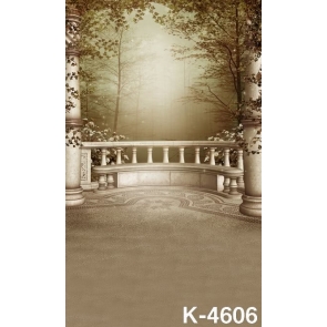 Pavilion in the Forest Oil Painting Personalized Vinyl Photography Wall Backdrops
