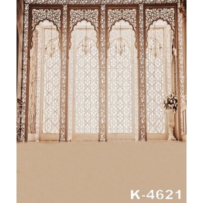 Retro Carved Door Indoor Backdrop Background for Photography