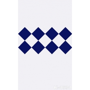 Simple Pattern Dark Blue Rhombus Personalized Vinyl Backdrop